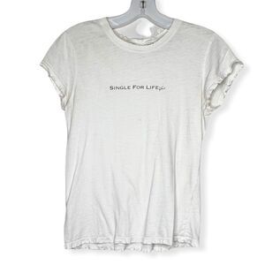 Distressed Sex Brand by Krista Allen "Single For Life"‎ T-Shirt
